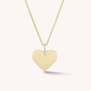 18K VERMEIL ARTLET DIAMOND HEART